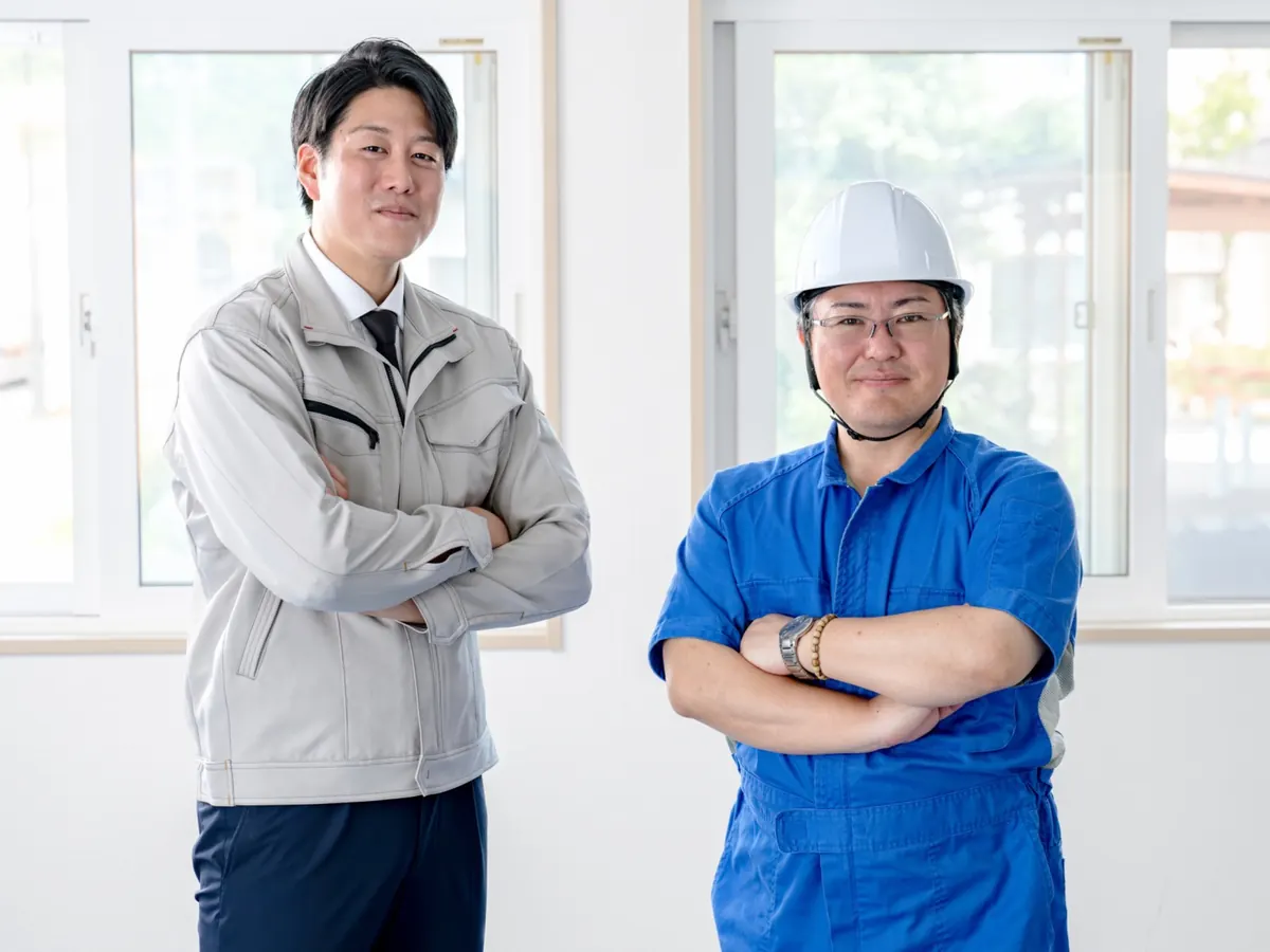 職人が作業する様子